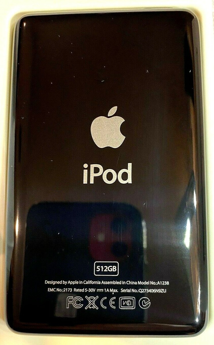 Apple iPod classic 7th Generation Gray Black 512GB MP3 Excellent