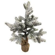 Flocked Mini Christmas Tree Tabletop Decor Bu...