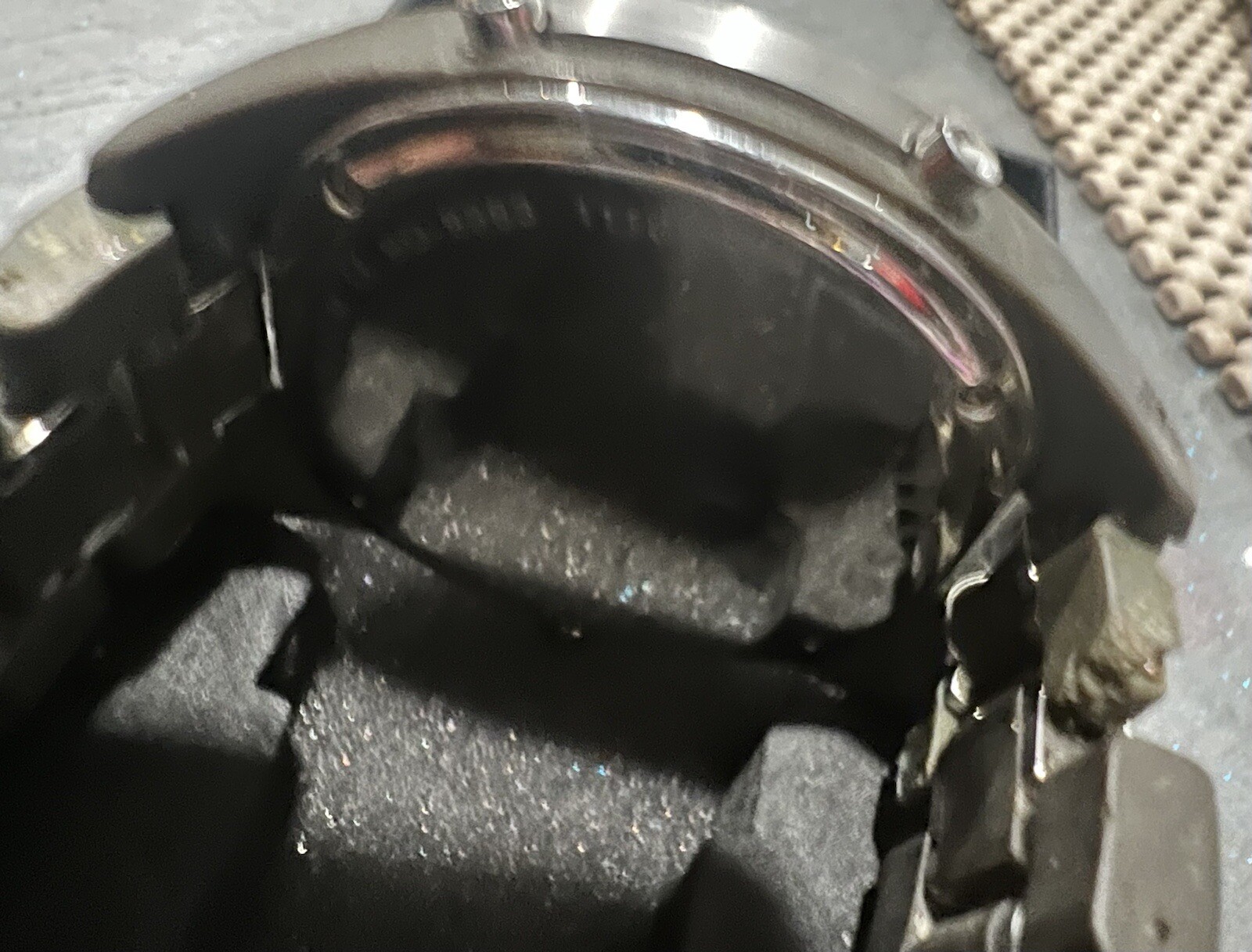 Fossil men's quartz,battery,water resistant & Analog used black watch