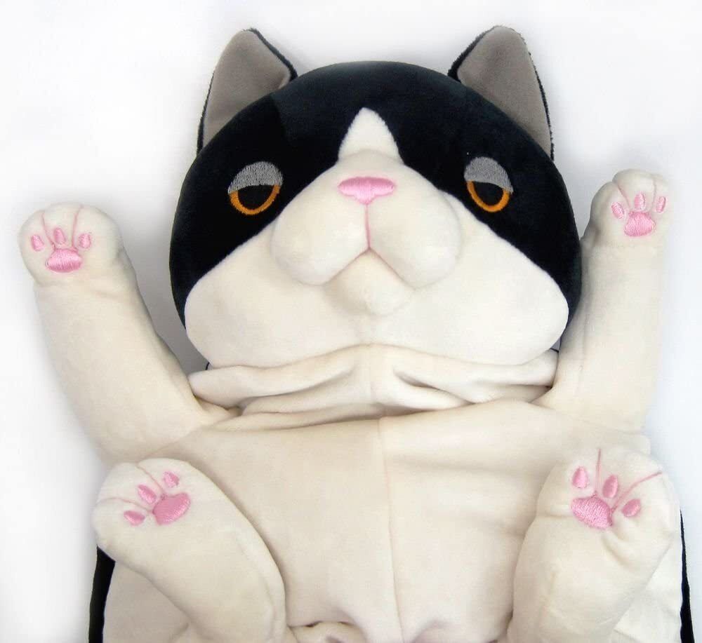 Shinada Global Mochi-Neko Cat Black White Hachiware S/ M/L Shinada Global Mochi-Neko Cat Black White Hachiware S/ M/L