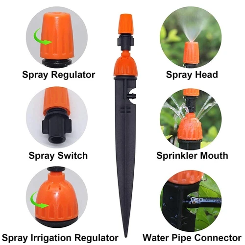 25m-50m Bewässerungssystem Automatisch Pflanzenbewässerung Tropfschlauch Timer - Bild 9 von 23