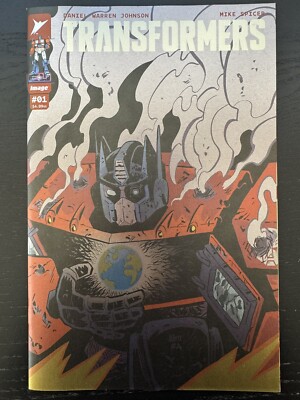 Transformers #1 Juni Ba Foil Exclusive Daniel W Johnson Image Skybound 2023