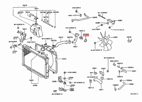 Genuine LandCruiser 80 79 78 100 Series 1HD 1HZ 1VD 1FZ Thermostat Gasket Seal - Picture 16 of 20