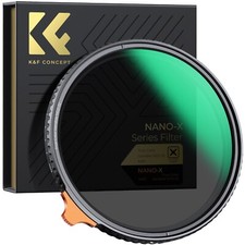 K F Concept NANO-X True Color Variable ND2-32 Neutral Density Filter 49m-82mm
