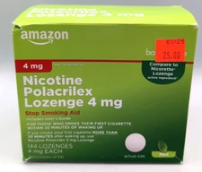 Compares To Nicorette 4mg Lozenge 144 Count Mint Flavor 04/27 (6 Tubes 24 Each)