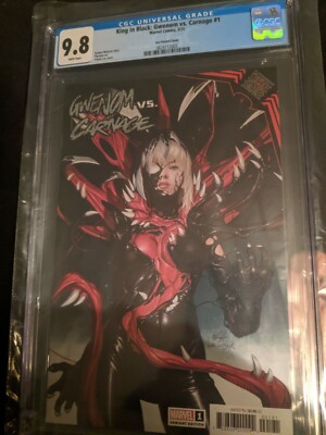 king in black gwenom vs carnage 1 variant Lee Cgc 9.8