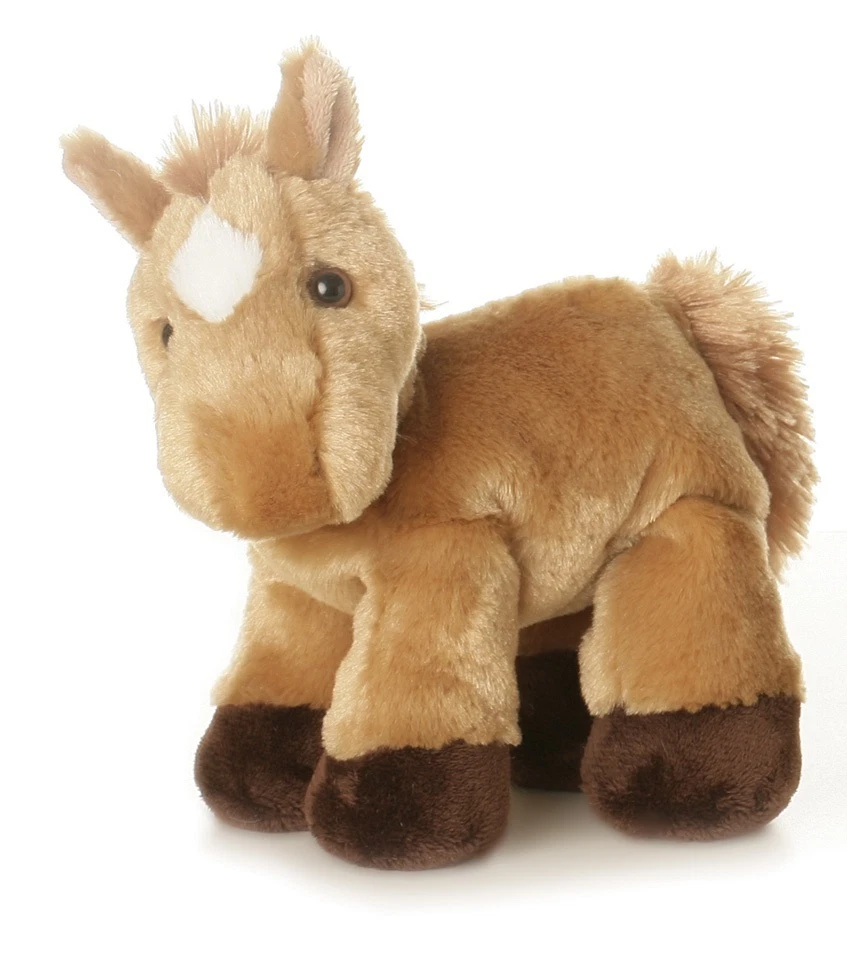NEW AURORA PLUSH FLOPSIES HORSE CUDDLY SOFT FOAL TOY PONY TEDDY 