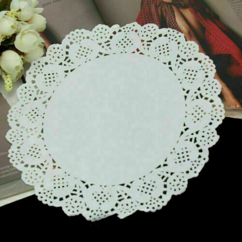 White Paper Doilies Approx 24cm For Plates Platters Cake Stands