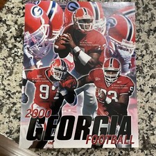 UGA 2000 football media guide Georgia Bulldogs quincy carter Marcus stroud