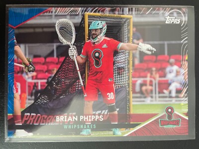 Brian Phipps 2022 Topps Premier Lacrosse League PLL Blue Parallel Card #'d/99