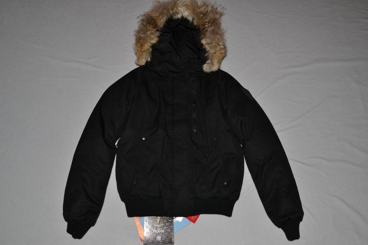 AUTHENTIC NOBIS WOMEN'S MOLLY CROSSHATCH BOMBER JACKET BLACK ALL