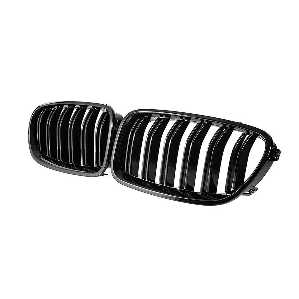 Bumper Bar Grill Grille Bodykit Suitable For BMW 5 Series F10 F11 Gloss Black - image 4 of 4