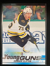 2019/20 Upper Deck UD Series 1 Connor Clifton Young Guns YG Rookie #243 Bruins