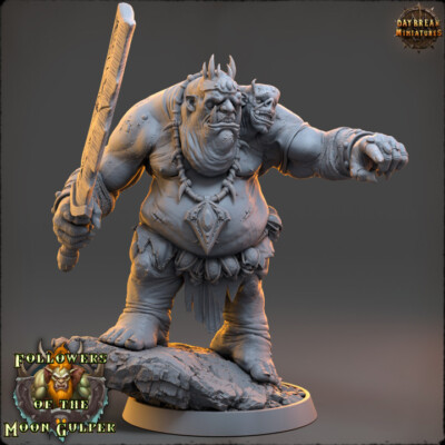 Giant Ogre Cayark Ravenbrazz and Son - Daybreak Miniatures - Wargaming Troll