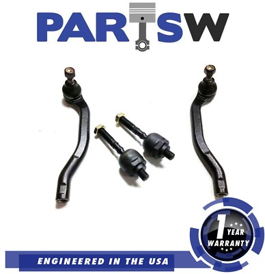 #ad 4 Tie Rod Ends Kit for Honda Prelude 1997 98 99 00 2001 1 Year Warranty $30.92