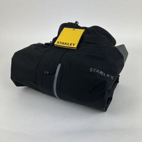 Abrigo de trabajo impermeable STANLEY Ripstop 2 XL chaqueta con capucha negro/gris ribete - Imagen 10 de 10