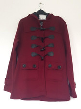 Bnwot Urban Diva Ladies Mid Length Duffle Style Jacket/coat Size 10 In Burgundy