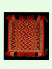'94 AMERICAN INDIAN EXHIBIT NAVAJO SHAWL/ BLANKET PRINT AD, ARROWSMITH AD