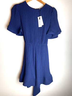 milly lumi pleated mini dress $396 Milly Women White Lumi Pleated Mini Dress Size 6