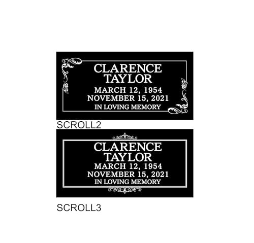 Granite cemetery marker - monument grade granite. Multiple design options 16x8 - Picture 8 of 8