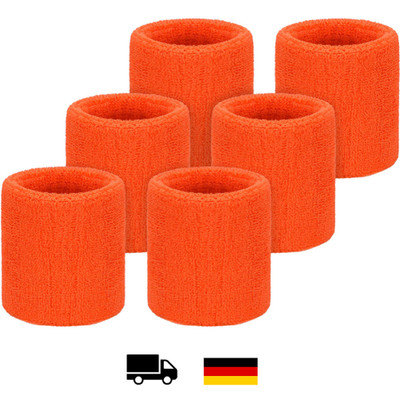 Willbond Sportarmband Schweißabsorbierend 8x8cm 6 Stück