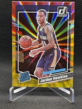 2023-24 Panini Donruss - Rated Rookie Jordan Hawkins #219 Holo Red & Gold Laser