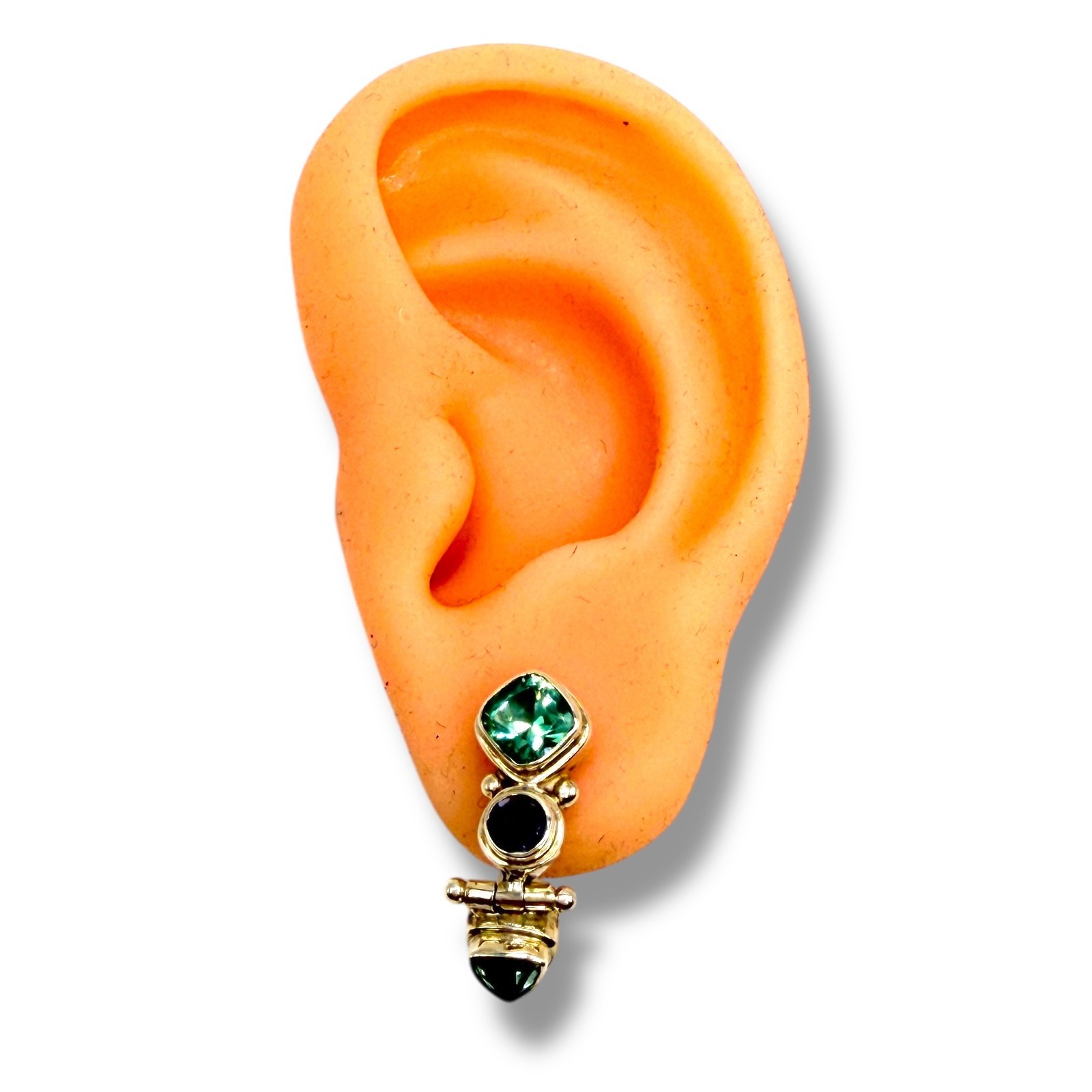 Solid 925 Sterling Silver Genuine Multicolor Gems… - image 11