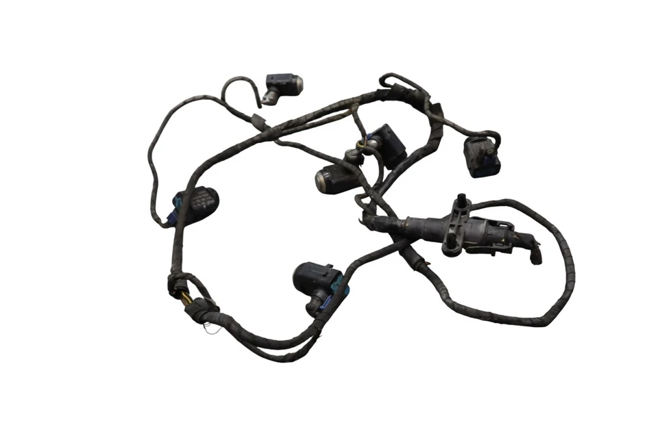 Arnés de cables sensor estacionamiento parachoques trasero Mercedes CLK55 AMG 2000-08 PDC negro fabricante original Foto 4 de 4