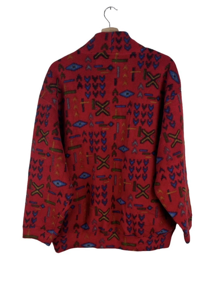 Vintage 90s Pro Spereo Polartec Fleece Pullover Japan Tribal ARTEC Fabric L - Image 2 of 4