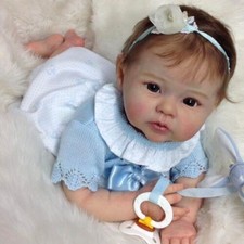 20 inches Soft Doll Cloth Body Toddler Lifelike Handmade Reborn Baby Kids Gift