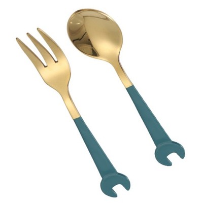 Creative Steel Spanner Spoon Fork Wrench Design Utensil Dinnerware Tableware