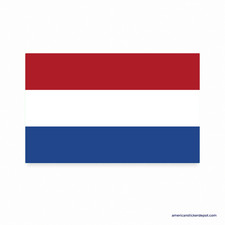 Netherlands Flag Sticker Decal Car Bumper Truck Motorcycle Vinyl 5x3 USA Made