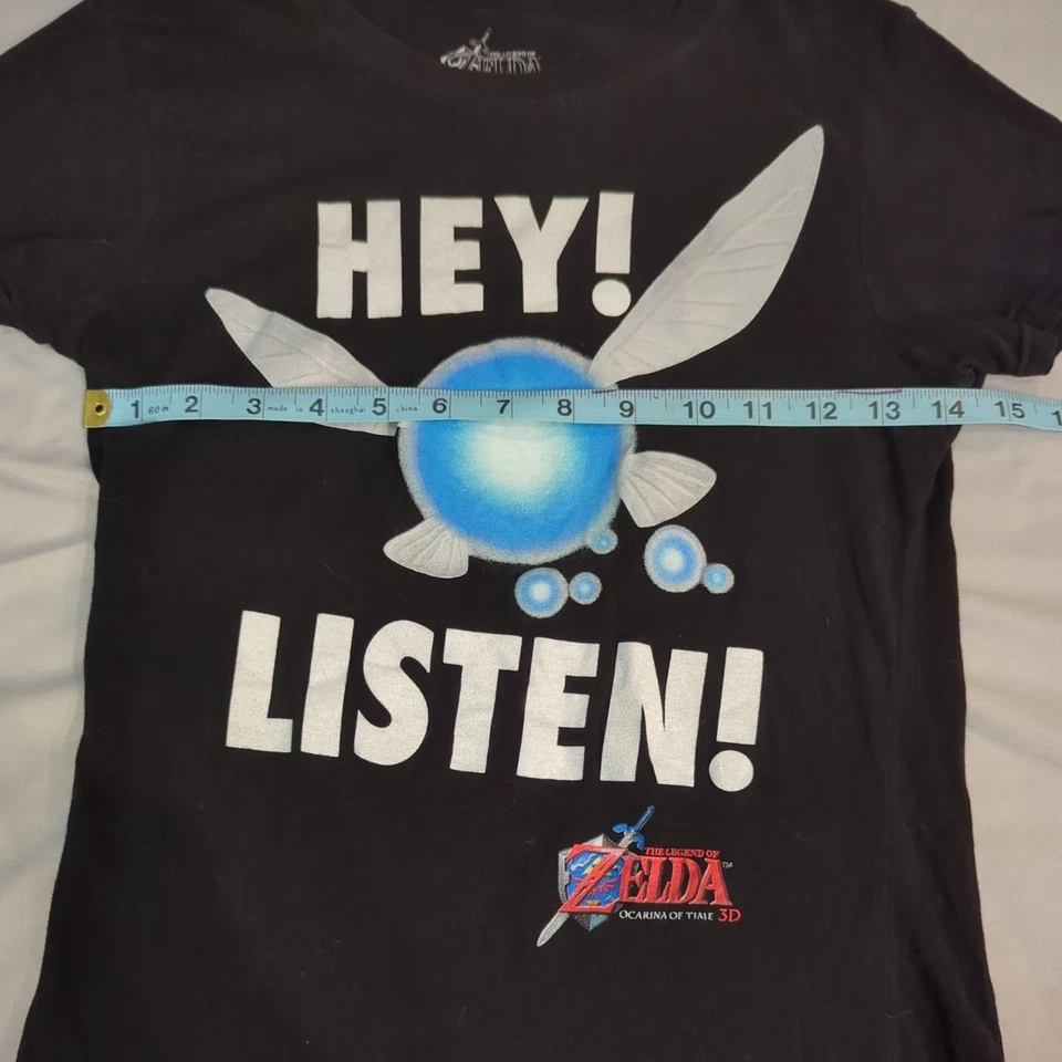 Legend Of Zelda Ocarina Of Time 3D Nintendo Navi Tee Hey! ¡Escucha! Niñas 3ds 2014 Foto 3 de 4
