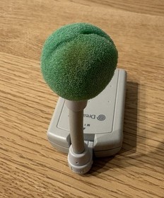 Sega Dreamcast Official Microphone Adapter & Mic sponge HKT-7200 Tested Japan