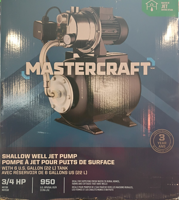 #ad Mastercraft Shallow Well Jet Pump Open Box $237.49