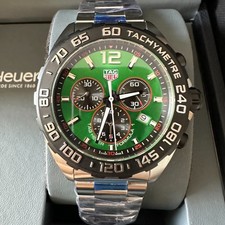Tag Heuer Formula 1 Chronograph Green Black Quartz Watch Steel CAZ101AP.BA0842