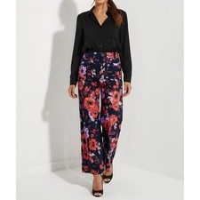  148 NWT MAEVE x ANTHROPOOGIE Colette Cropped Wide-Leg Pants, Velvet Floral, 23  