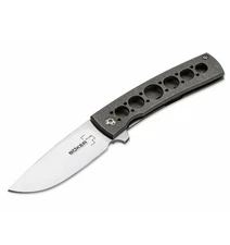 BOKER PLUS FR TITAN KNIFE 2.75” VG10 Satin Blade Stonewashed Titanium Handle NEW