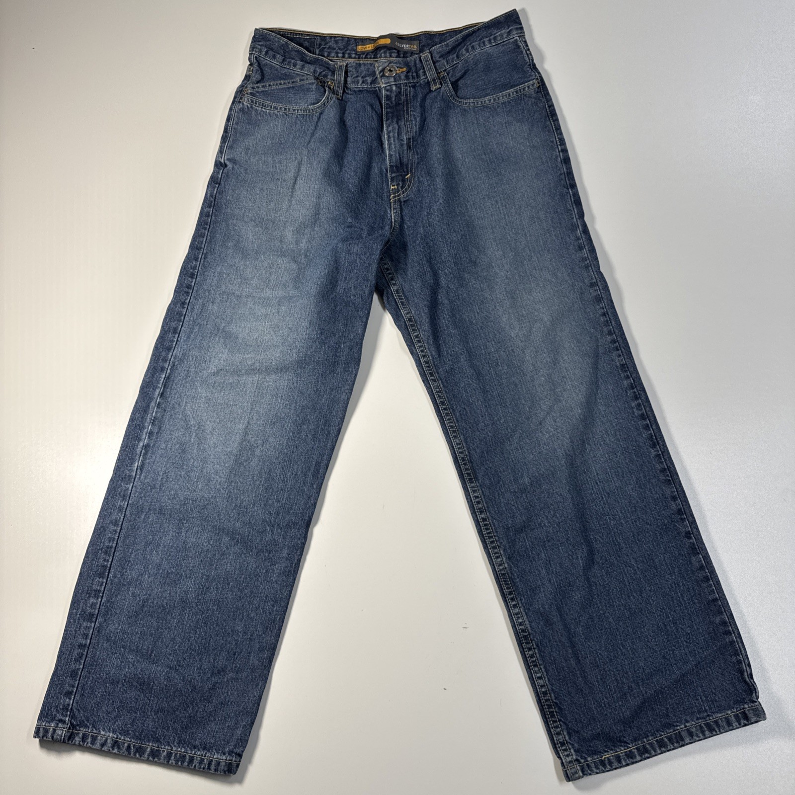 Levis SilverTab Low Loose Jeans Mens 32x30 Blue Denim Baggy Relaxed Low Rise Fit