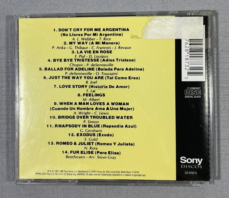 Richard Clayderman - 14 Exitos Internacionales CD 1987 Classical Sony - Image 2 of 3