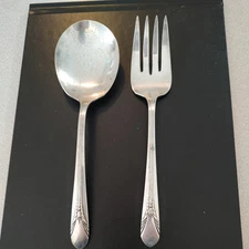 Wm Rogers MFG Rogers Silverplate Original serving fork and spoon