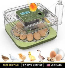 56 Capacity Automatic Egg Incubator with Temp  Humidity Control for Hatching