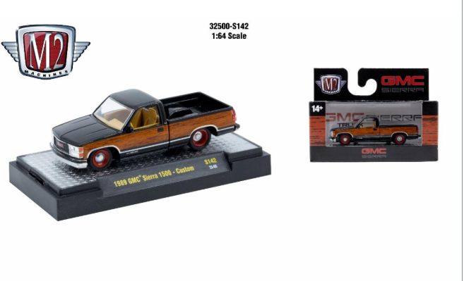 M2 Machines AutoThentics Rel S142 1:64 1989 GMC Sierra 1500 Custom