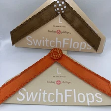 LINDSAY PHILLIPS SWITCHFLOP STRAPS Size L Lot of 2 For Switch Flops Sandals NEW