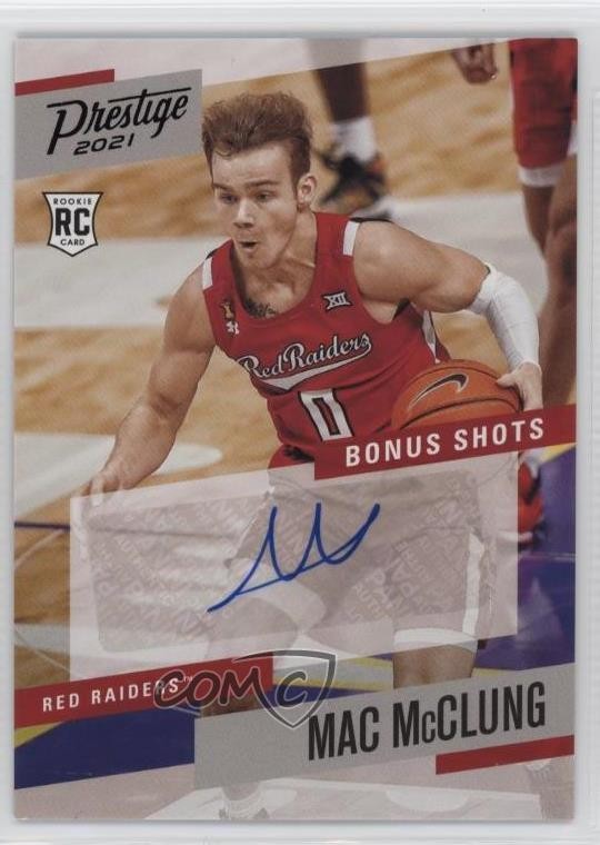 2021-22 Panini Chronicles Draft Picks Black Mac McClung #PBMMC Auto a8r