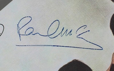 Paul McCartney Beatles Signed Yesterday & Today Album Cover w