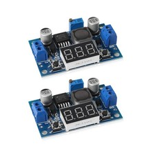 2pcs LM2596 Adjustable Voltage Regulator DC 4.0-40V to 1.25-37V Buck Converter