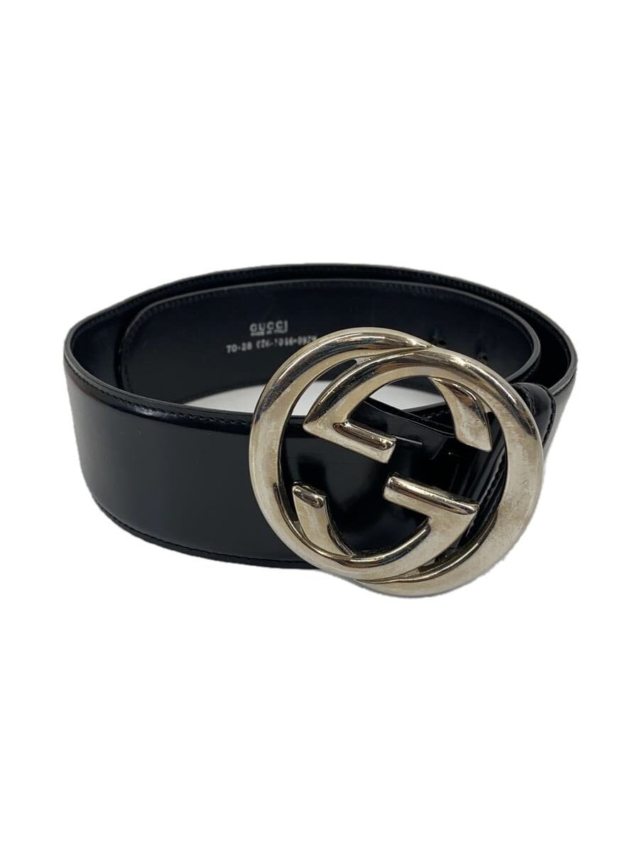 GUCCI Men's Black Leather Belt