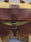 Vtg Eddie Bauer Leather Canvas Messenger Bag Carry On Weekender Travel Duffle — photo 2