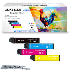 Compatible 222XL 222 High Yield Ink Cartridge for Epson XP-5200 WF-2960 Combo